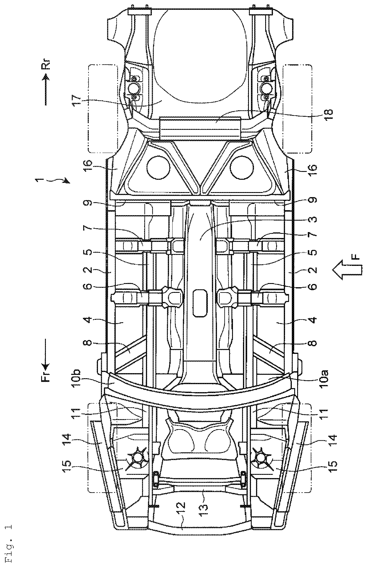 Vehicle-body structure of vehicle