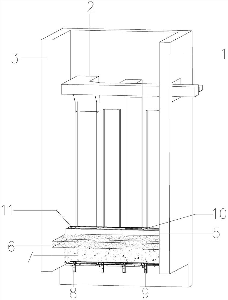 Fireproof fabricated construction system for super high-rise electrical vertical shaft