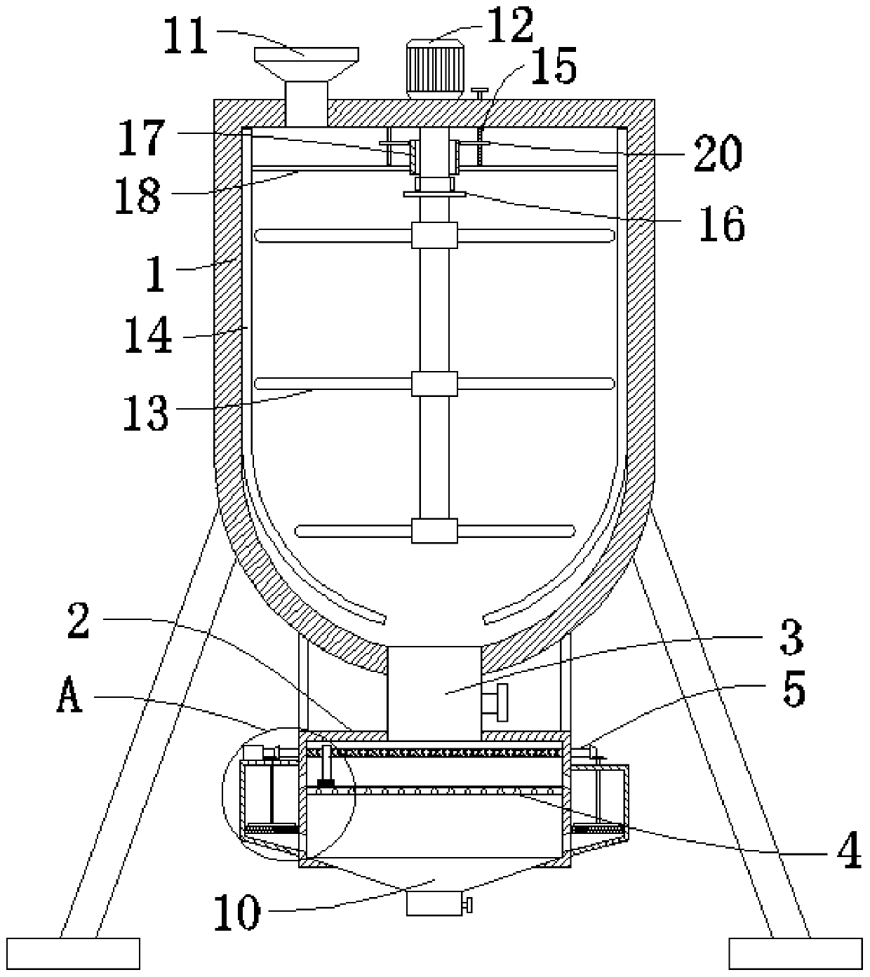 Water-based paint efficient production device