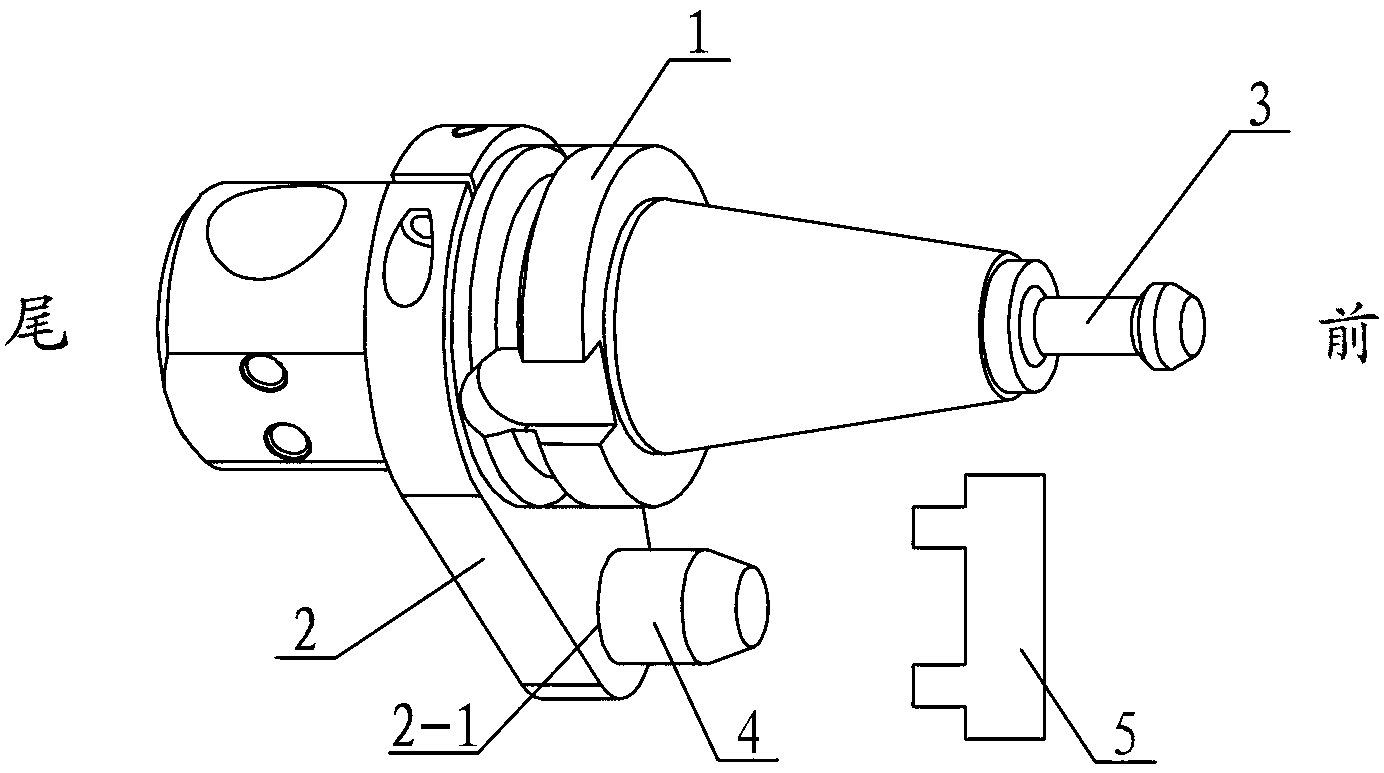 Handle of turning tool of milling and turning compound processing center