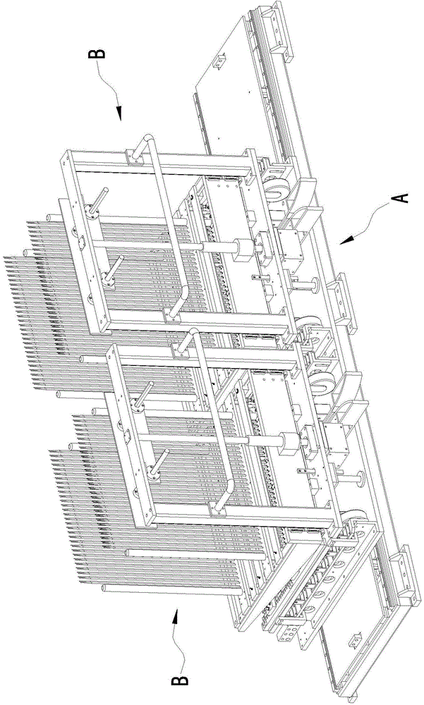 Workbench of cooling fin collecting device