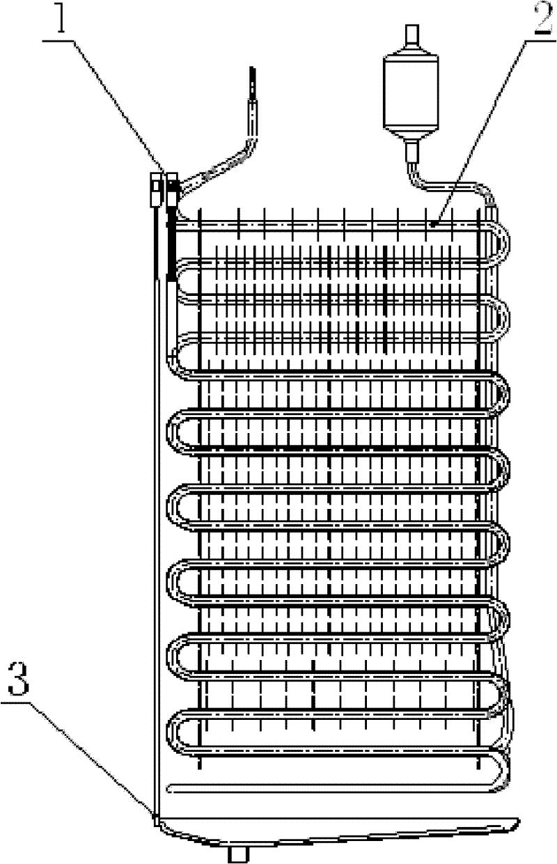 Defrosting control system for air-cooled refrigerator and control method for same
