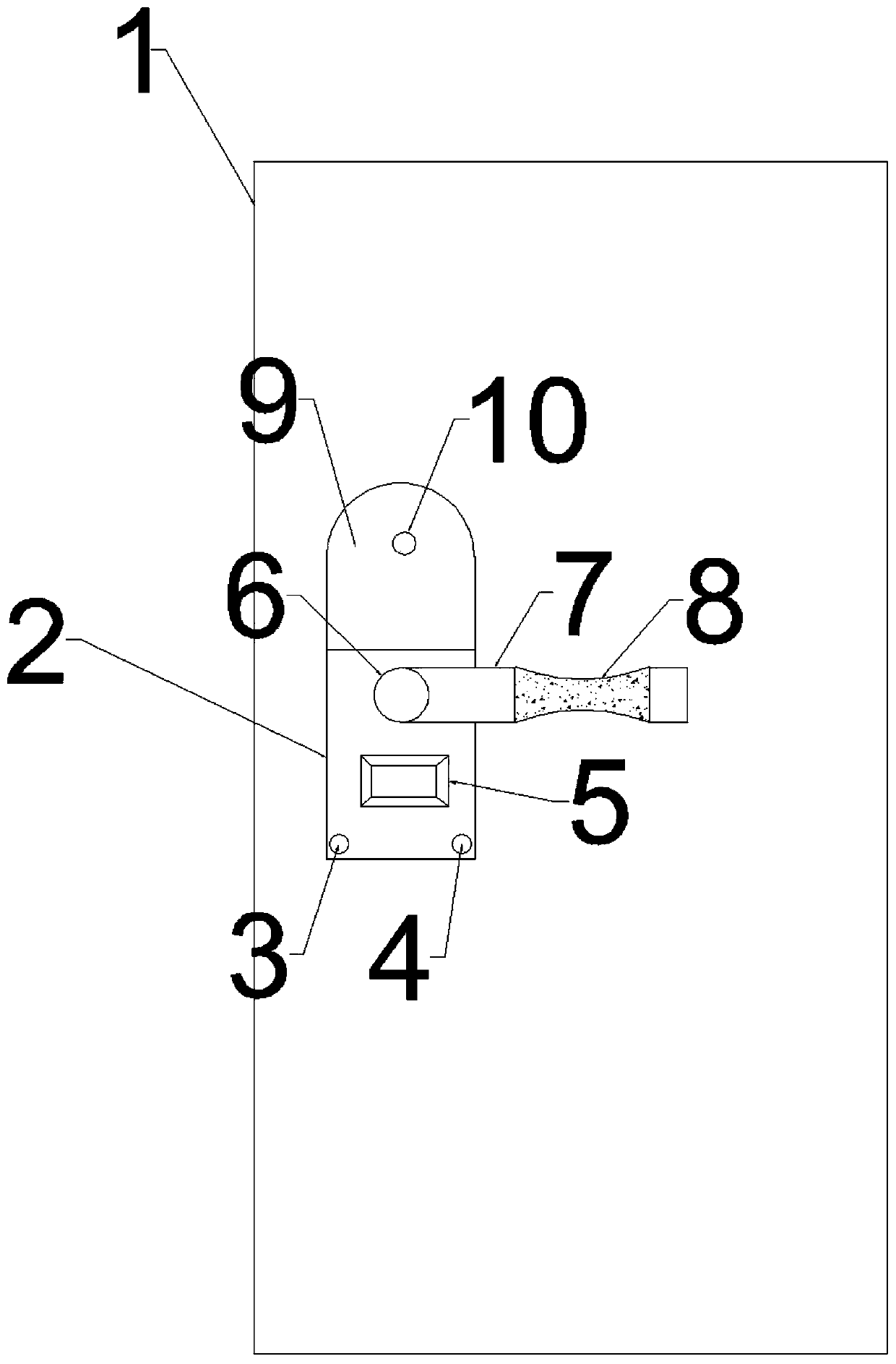 Door lock terminal based on virtual campus cards