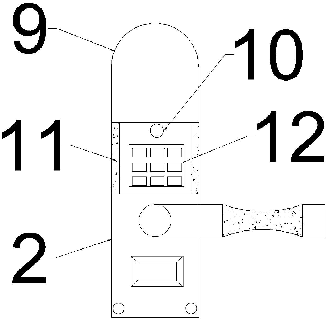 Door lock terminal based on virtual campus cards