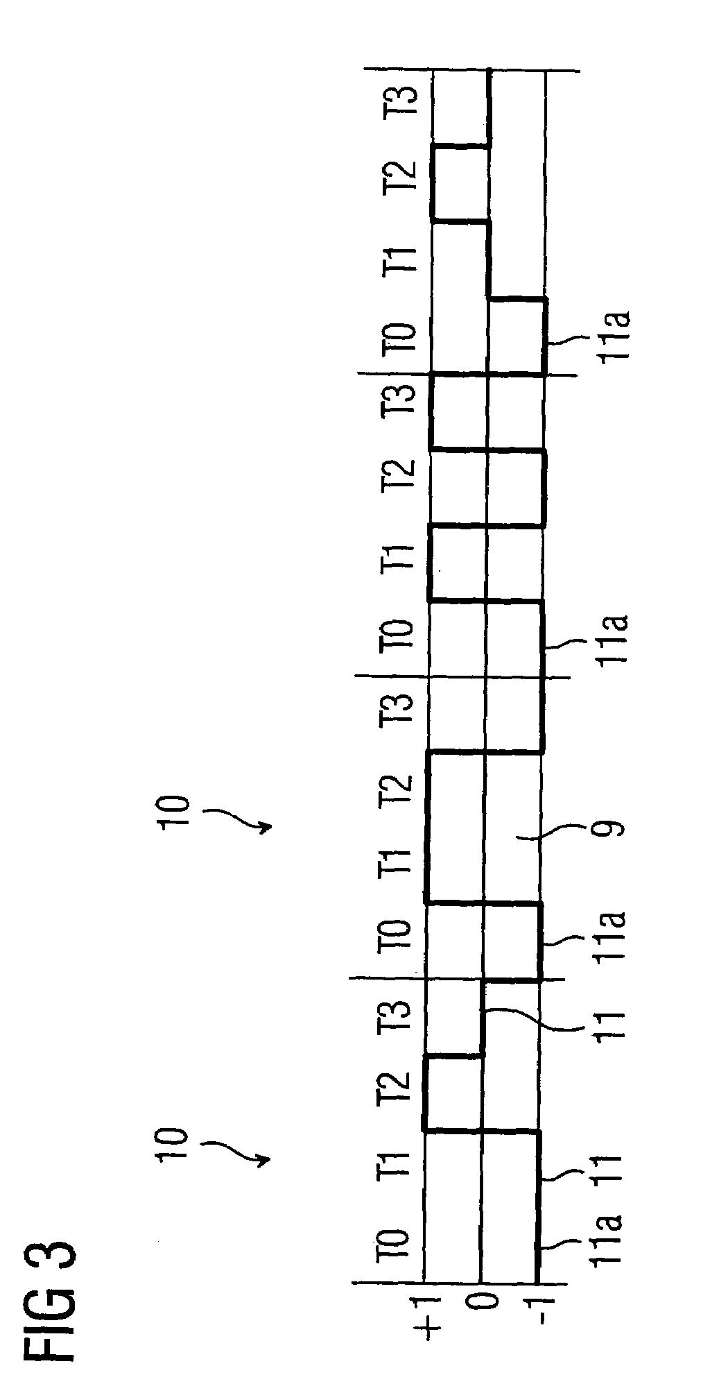 Railway system with at least one track, and method for encoding data for transmission over the track