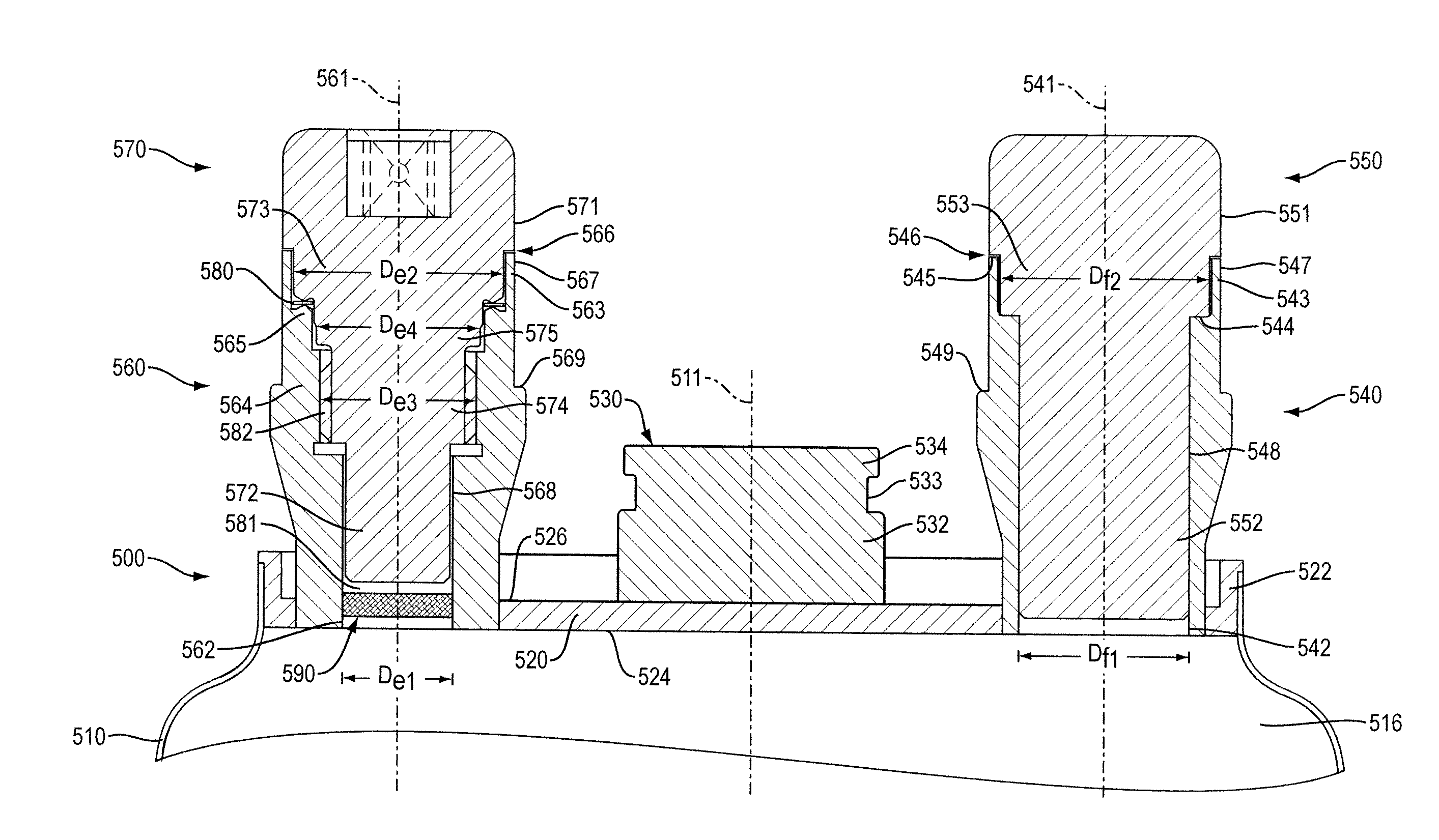 Filling Container and Method For Storing Hazardous Waste Material