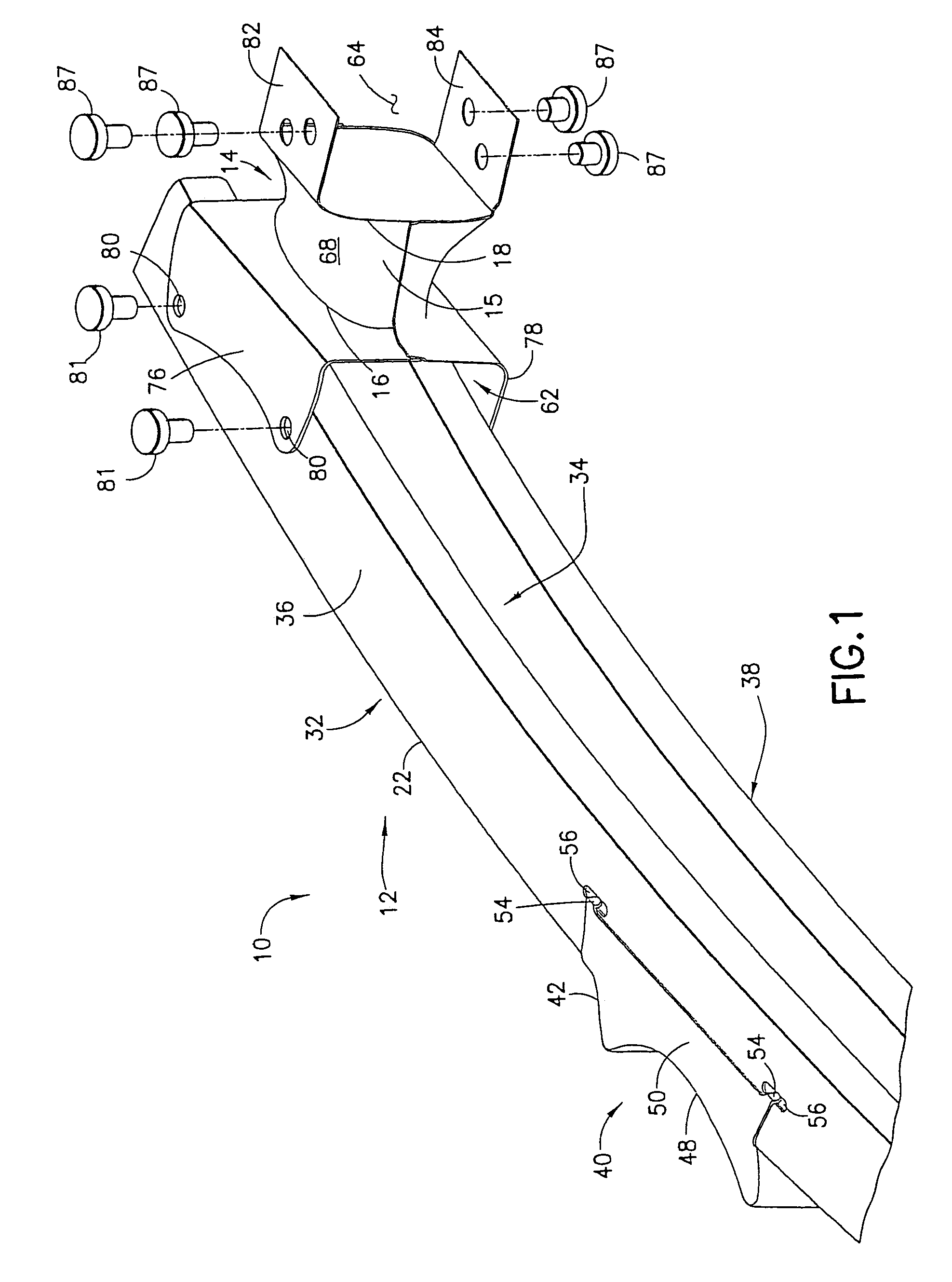 Bumper system for a motor vehicle