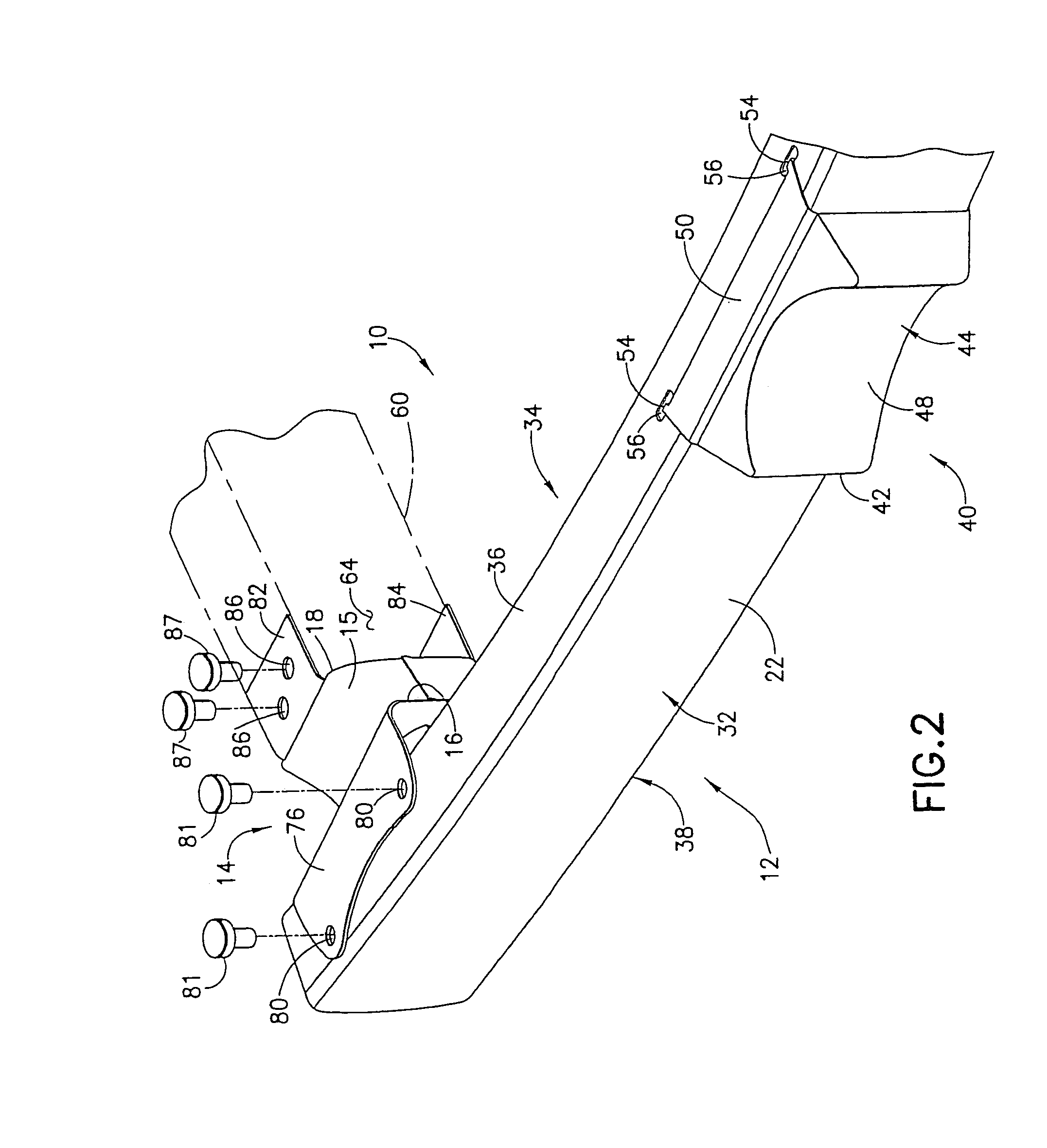 Bumper system for a motor vehicle