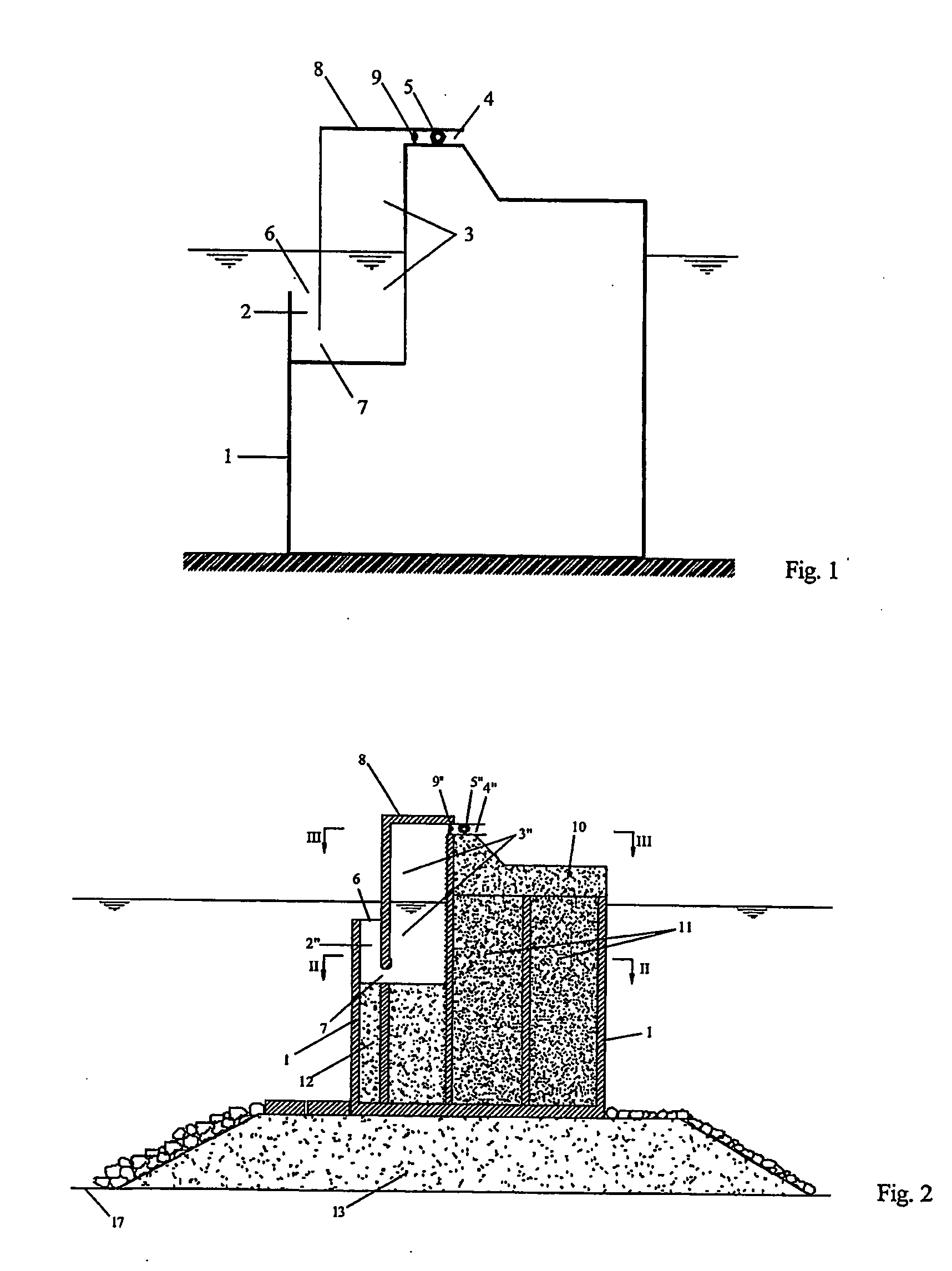 Oscillating water column wave energy converter incorporated into caisson breakwater