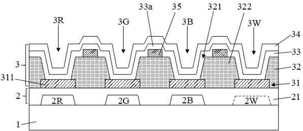 WOLED display panel and display device