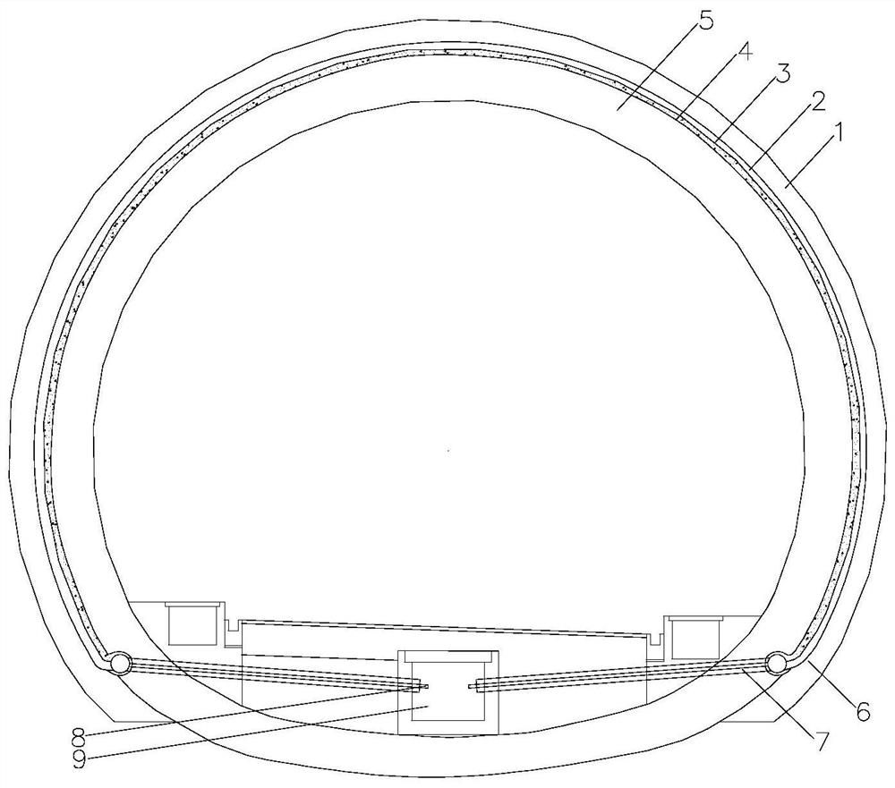 A method for arranging circular drainage pipes of pre-buried tunnels