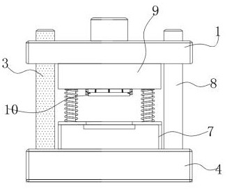 Continuous die mechanism without connecting materials for hard disk top cover