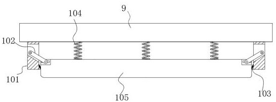 Continuous die mechanism without connecting materials for hard disk top cover