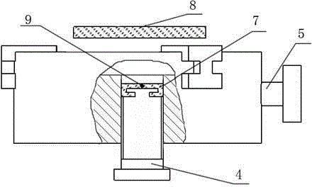 Simple flyer sticking and clamping special device and usage thereof