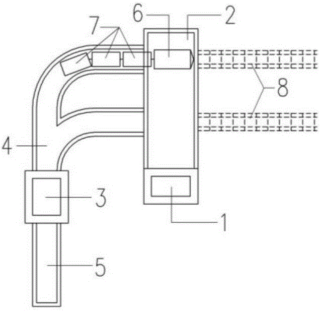 Shield side original tunneling construction method and structure combined with subsurface excavated construction of original well and hoisting well