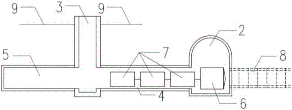 Shield side original tunneling construction method and structure combined with subsurface excavated construction of original well and hoisting well