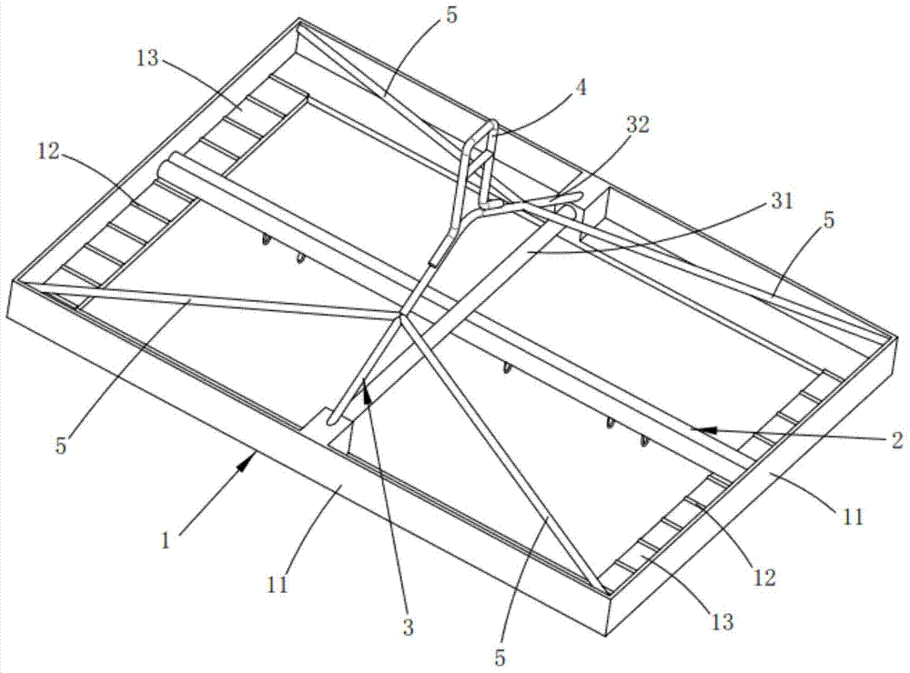 A hanging cloth rack