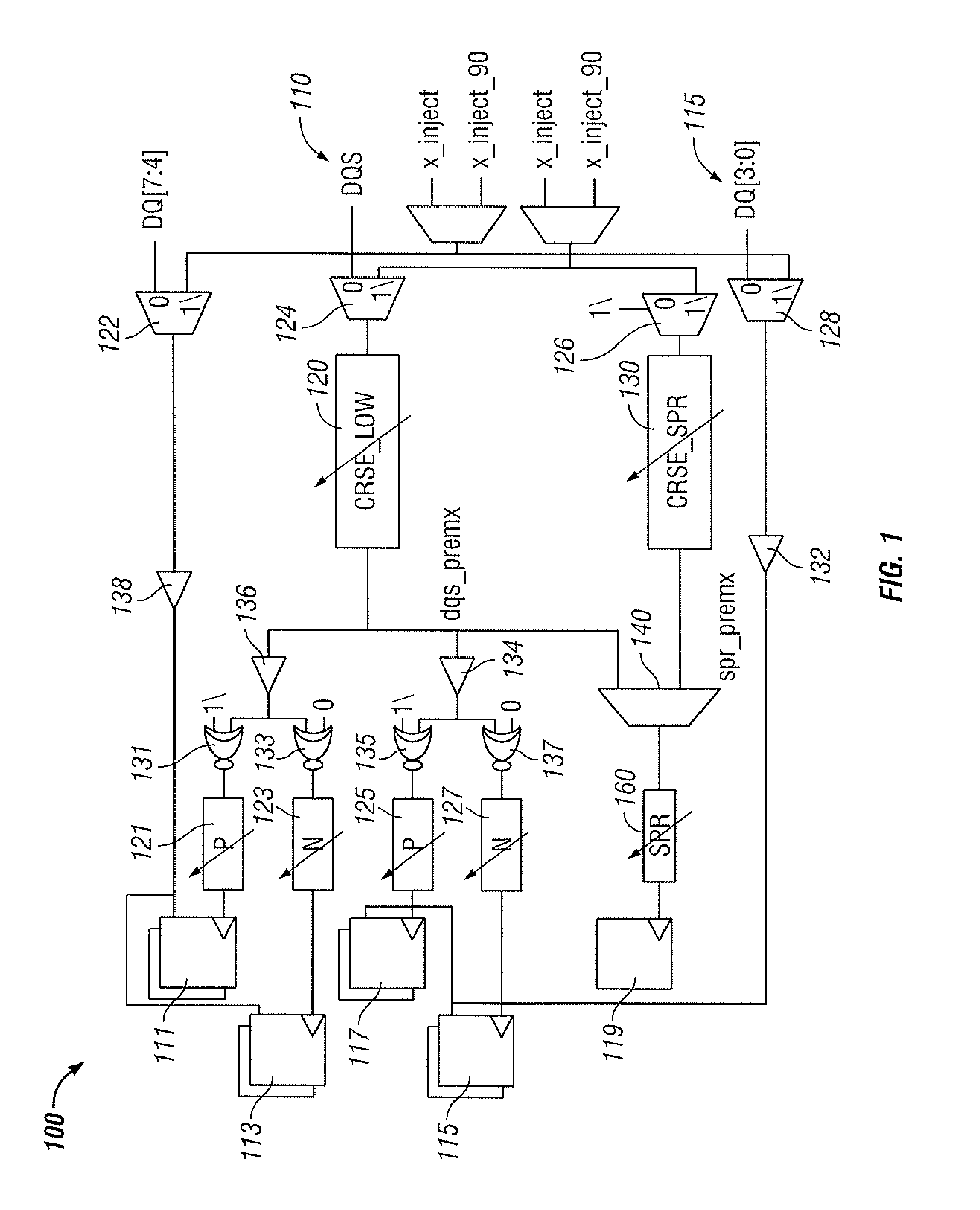 Non-linear common coarse delay system and method for delaying data strobe