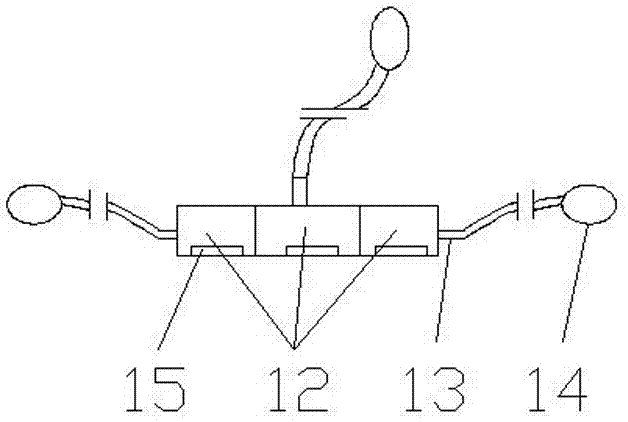 Abdominal auxiliary pressing device for enteroscopy