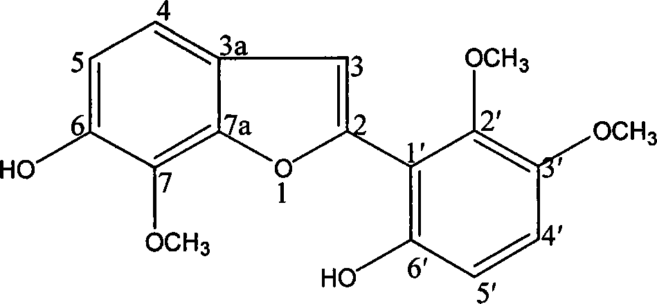 Benzofuran derivative and application thereof