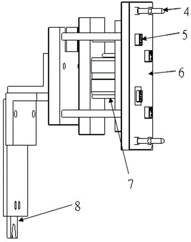 Mini-type iron piece automatic buried molding mechanism and molding method thereof