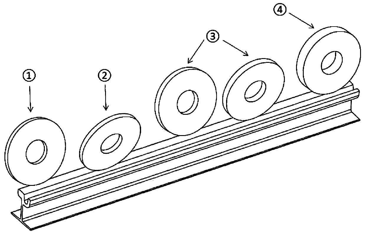 Groove-shaped rail grinding device and method utilizing curved surface grinding machine