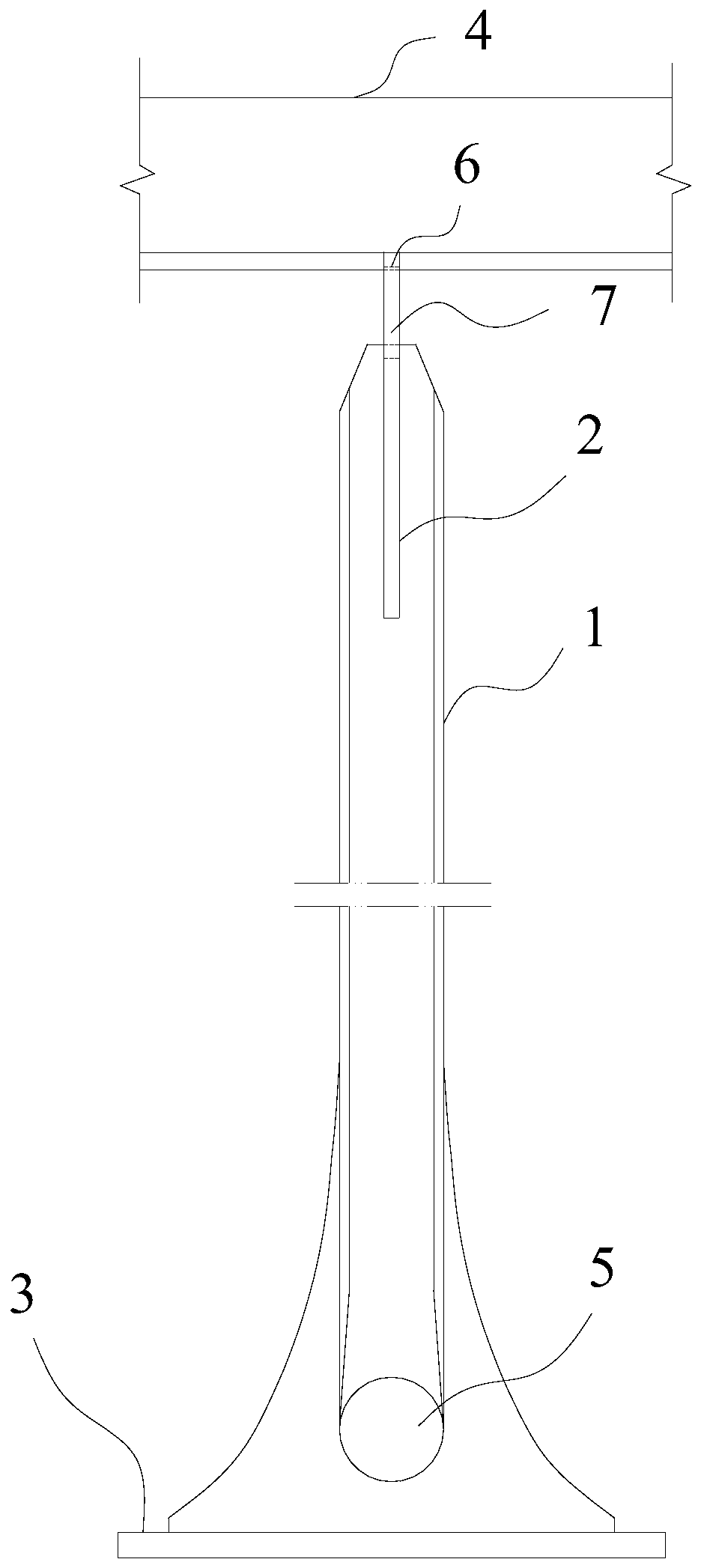 A solid web type rigid suspender and its installation method