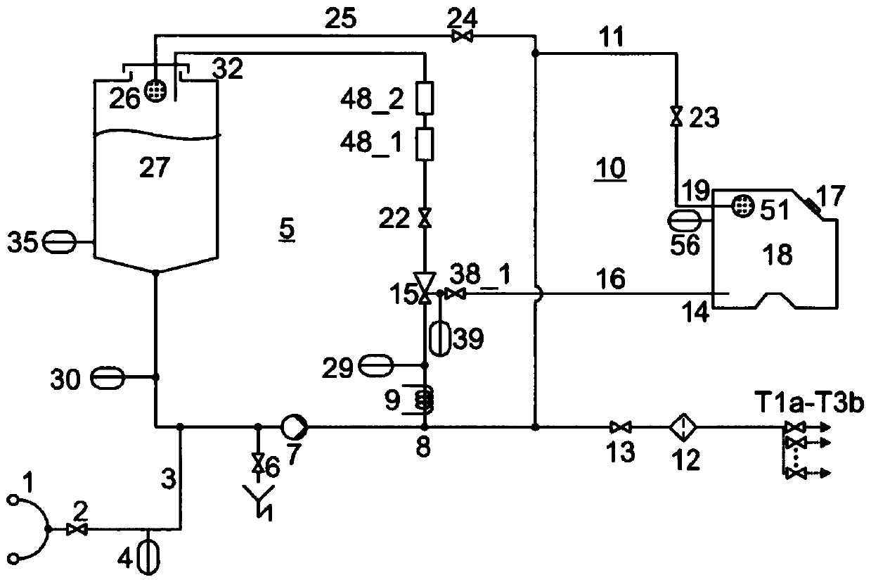 Device and method for producing dialysate