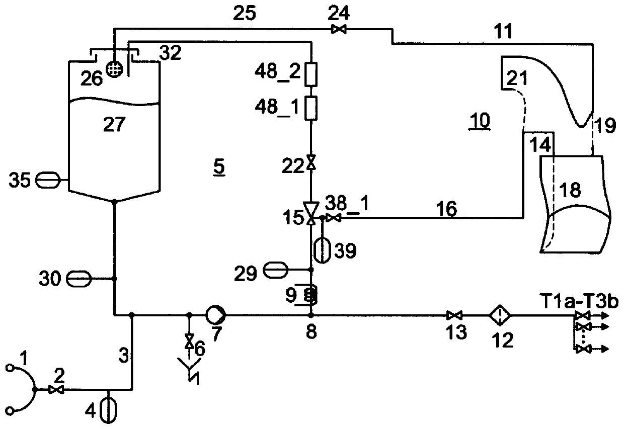 Device and method for producing dialysate