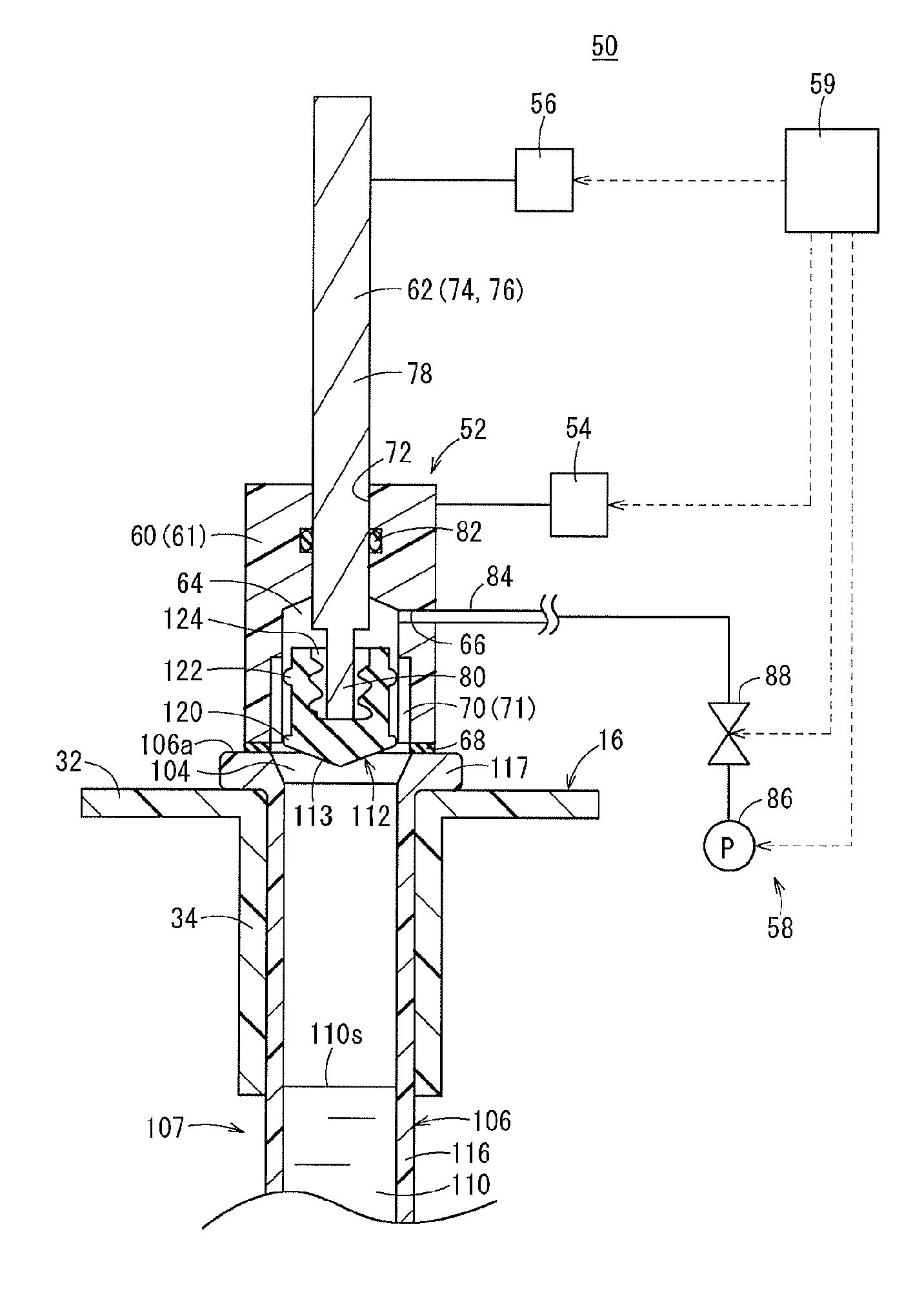Production method for pre-filled syringe and pre-filled syringe production device