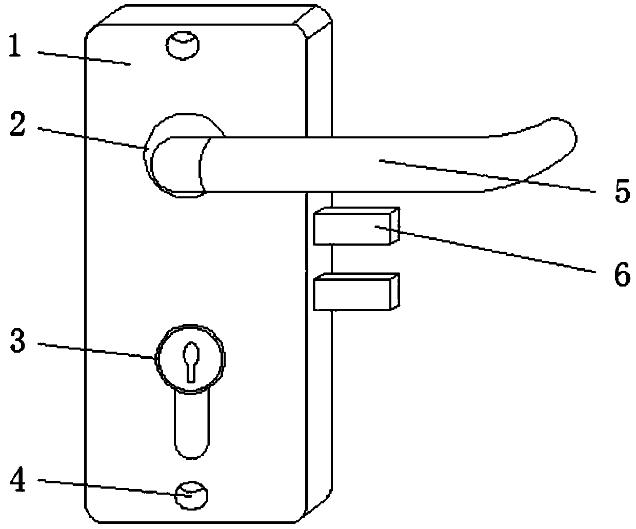 Mechanical lock for safety door