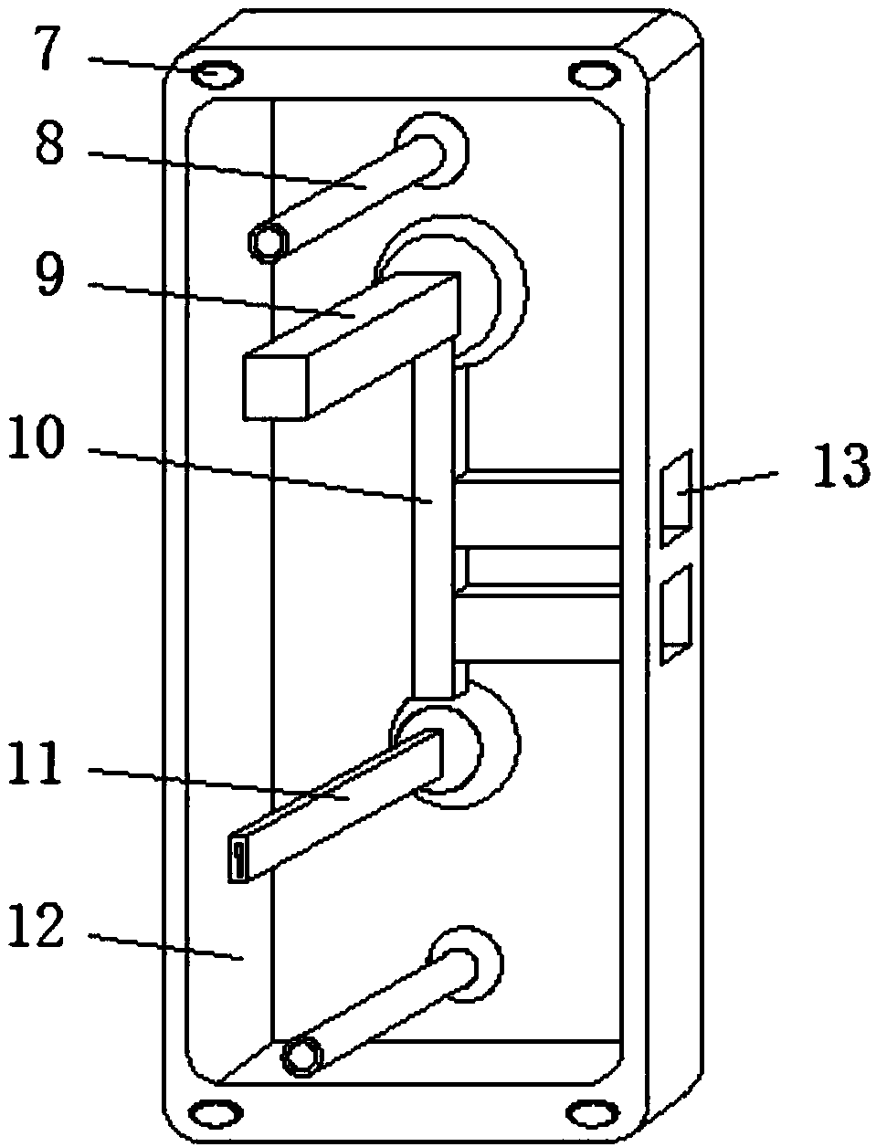 Mechanical lock for safety door