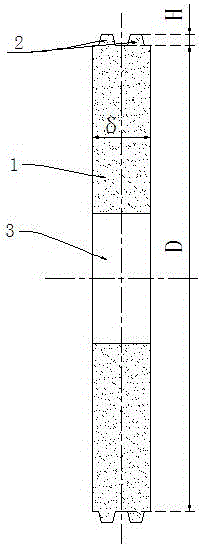 Ceramic edging wheel for glass edging machine and preparation method thereof