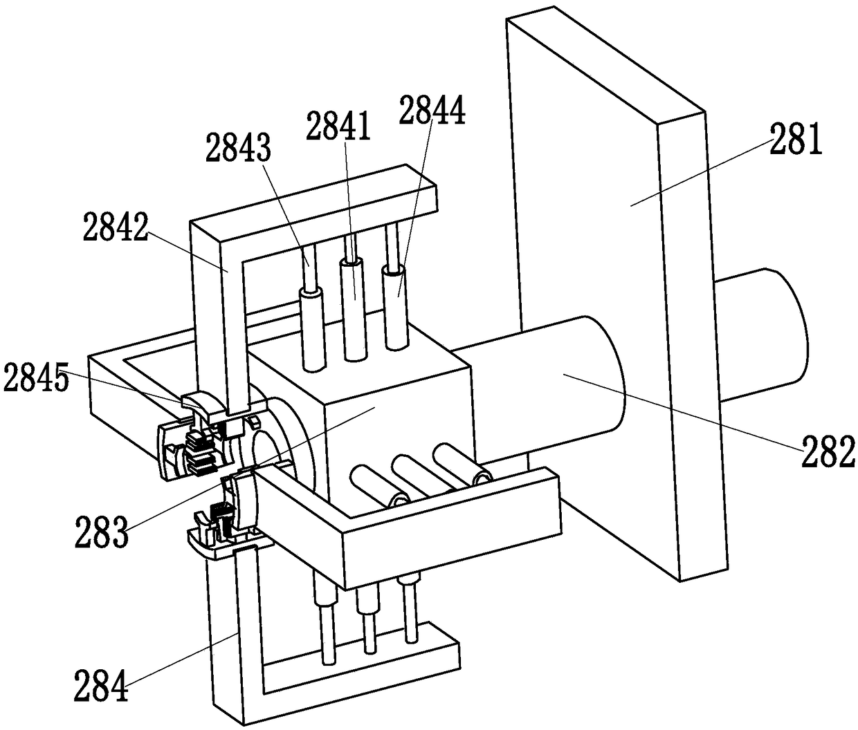 A stripping mechanism for vehicle wire harness processing