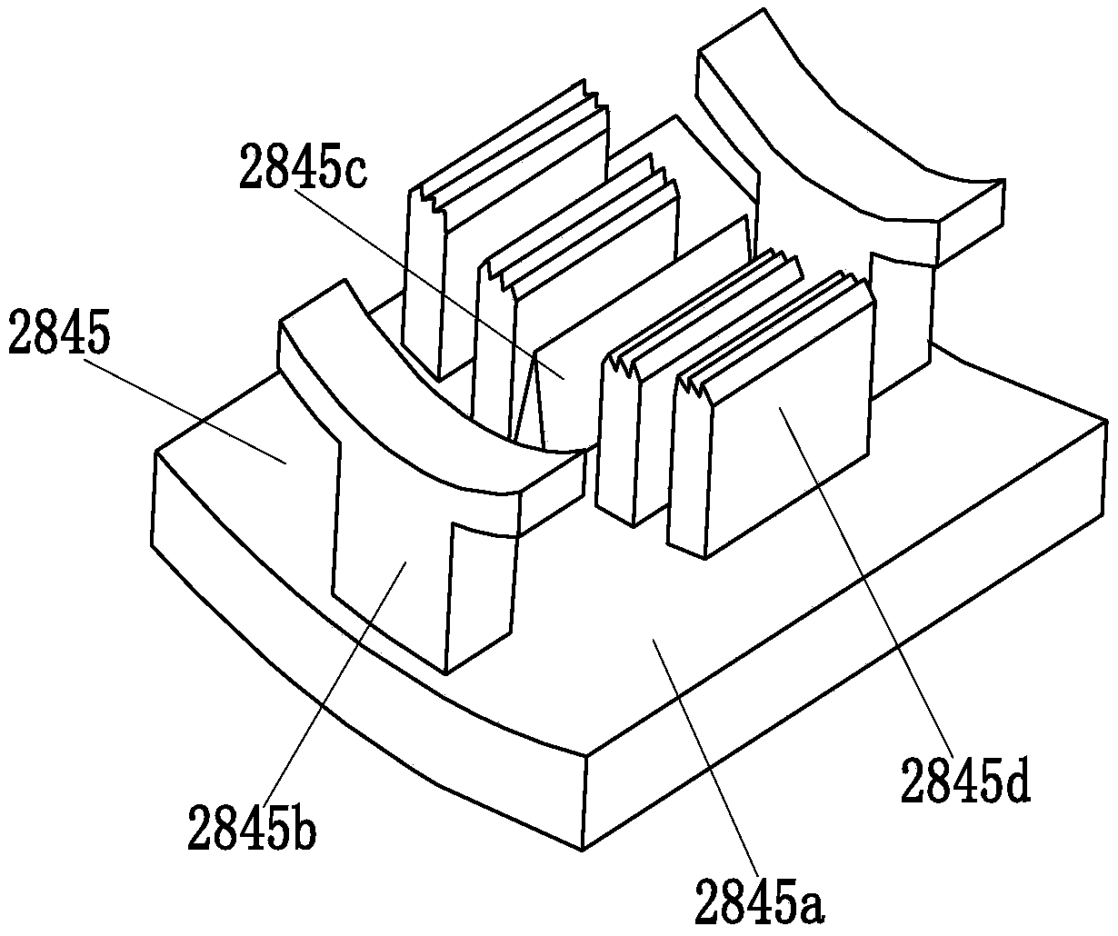 A stripping mechanism for vehicle wire harness processing