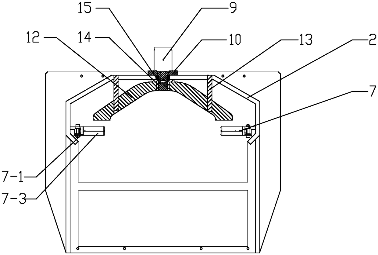 Triangular prism shaped extensible plane film antenna mechanism