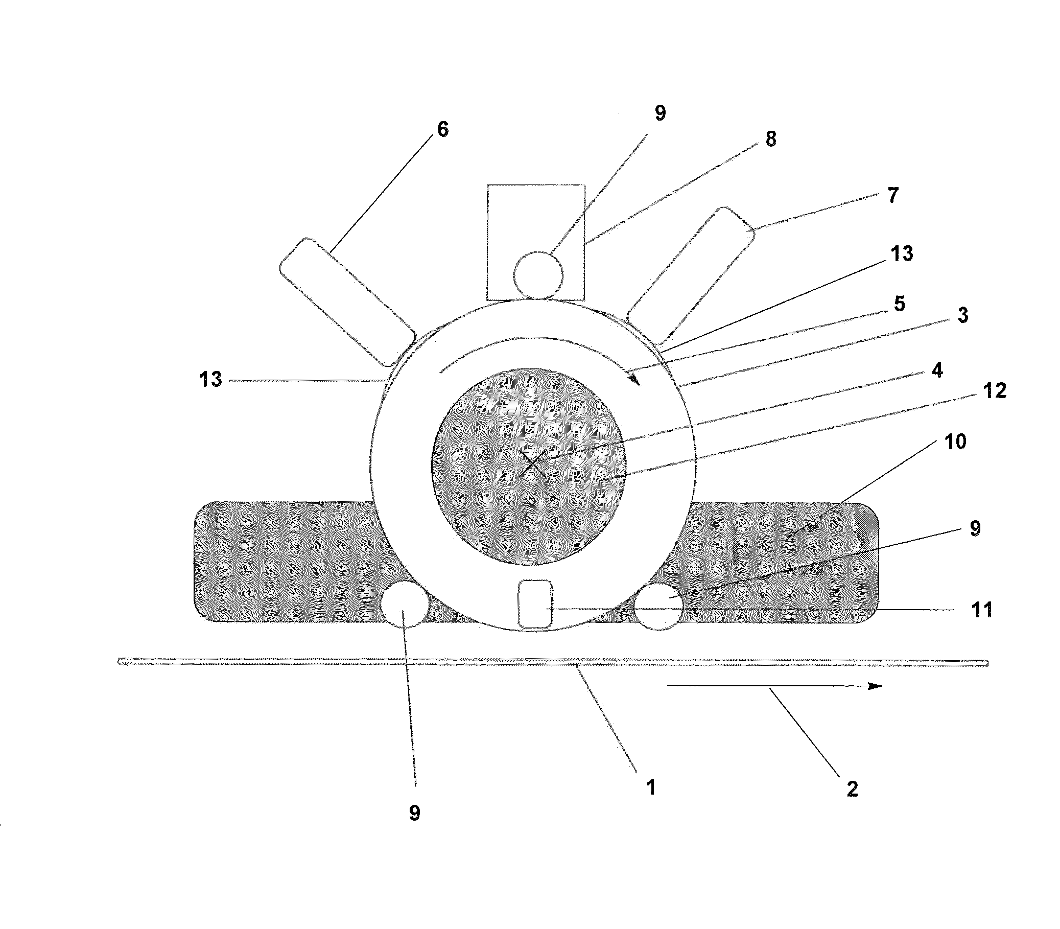 Method and device for coating substrates from the vapor phase