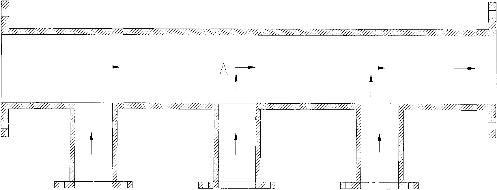 Water flow accelerating pipe