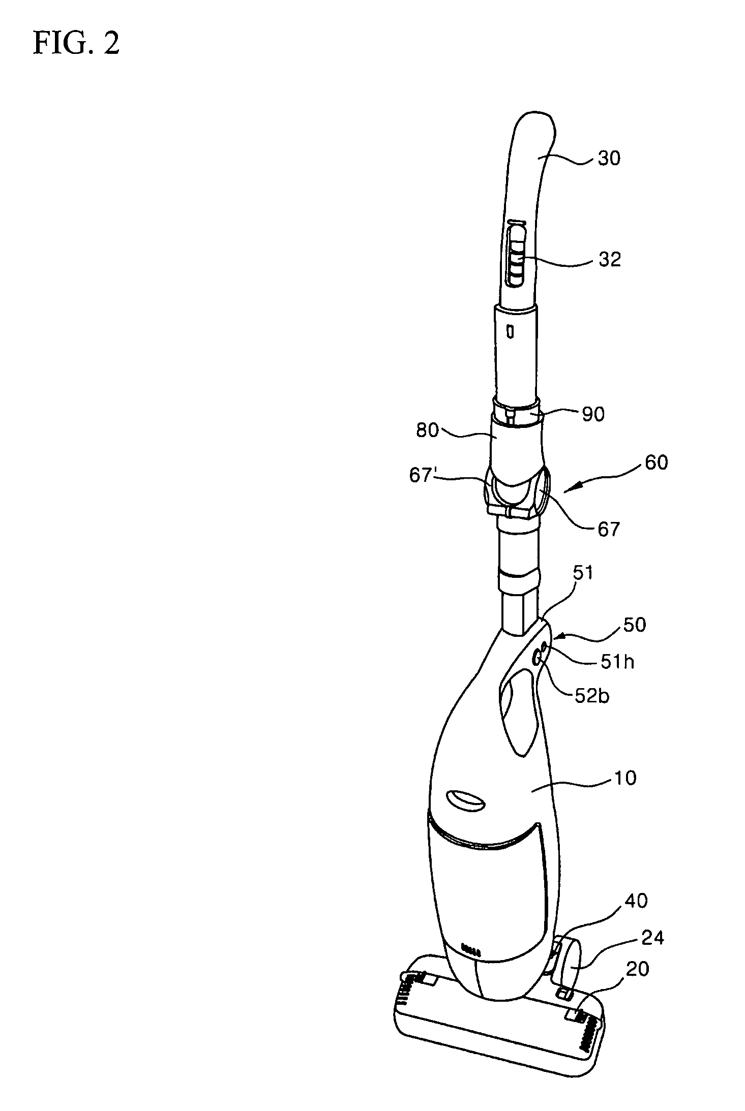Upright type vacuum cleaner having multi joint portion