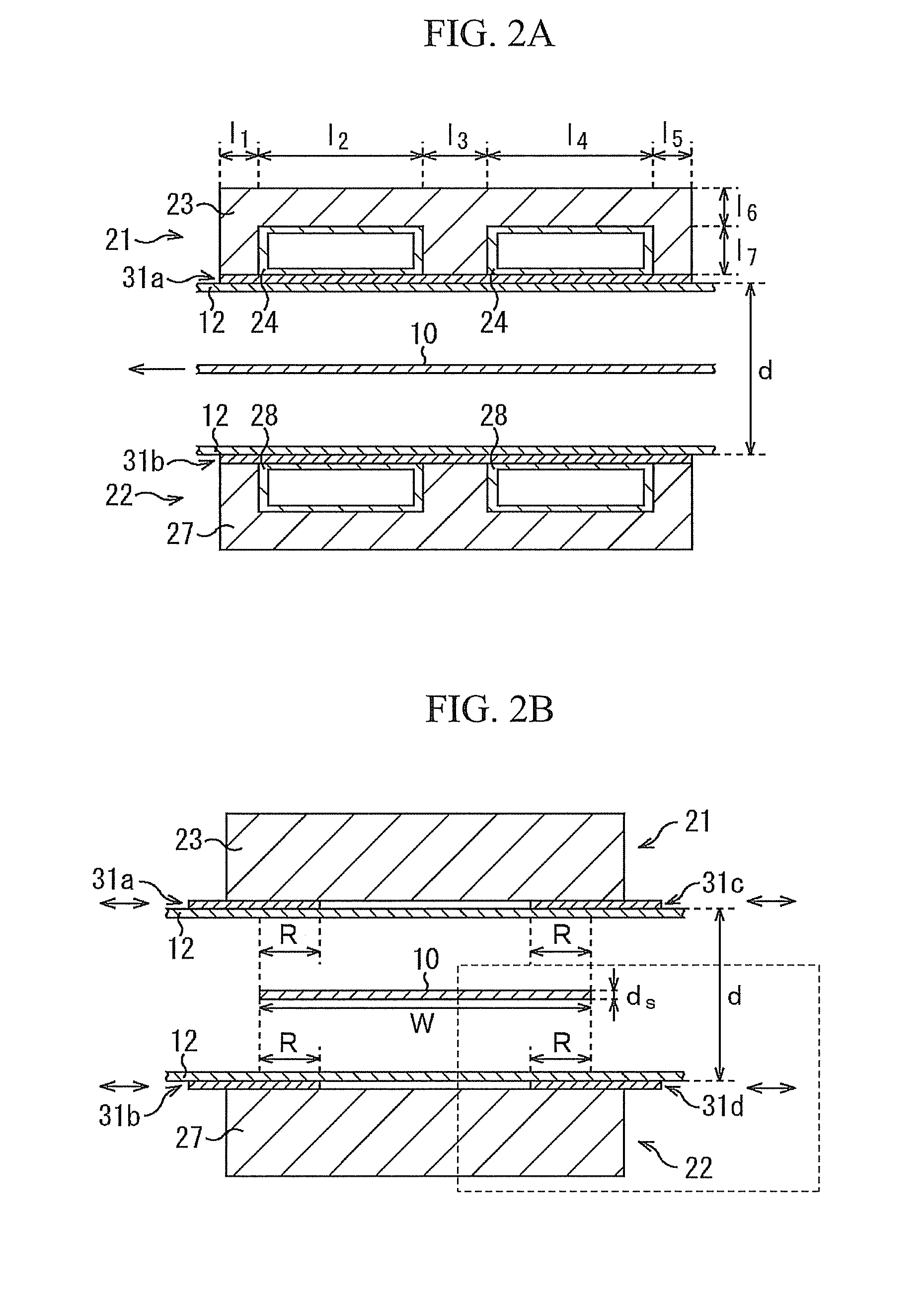 Transverse flux induction heating device