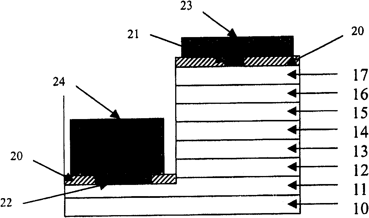 Method for making gallium nitride based laser tube core using face-down bonding technique