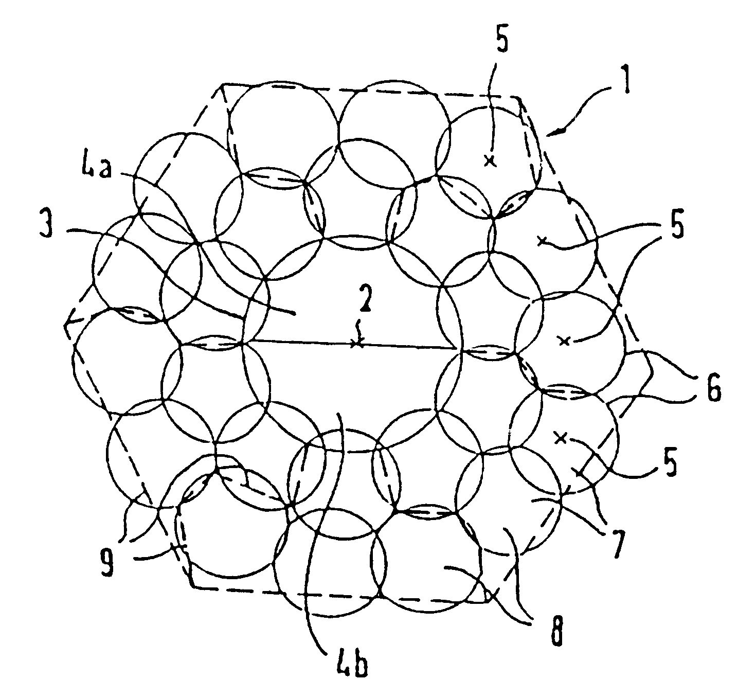Arrangements of base transceiver stations of an area-covering network
