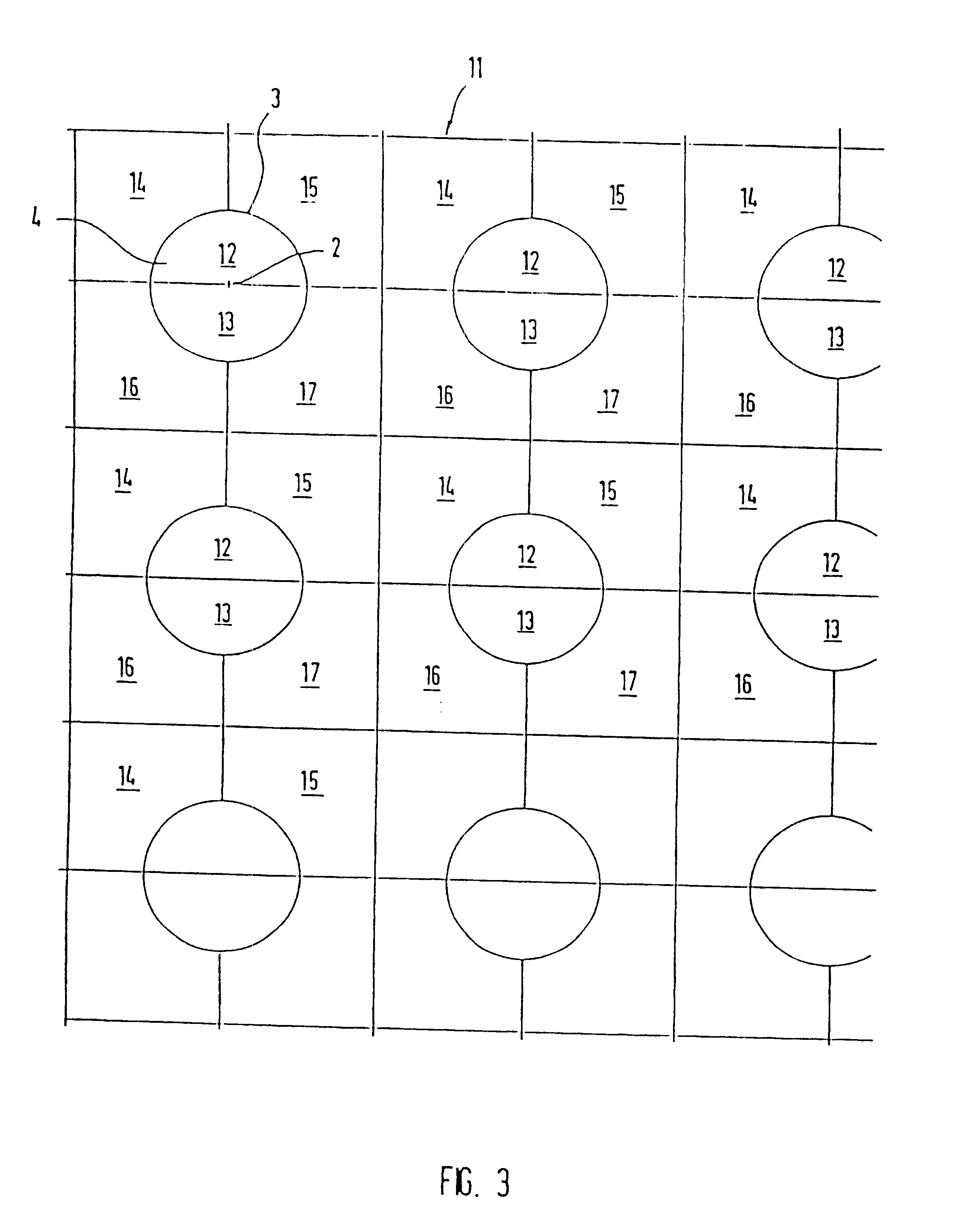 Arrangements of base transceiver stations of an area-covering network