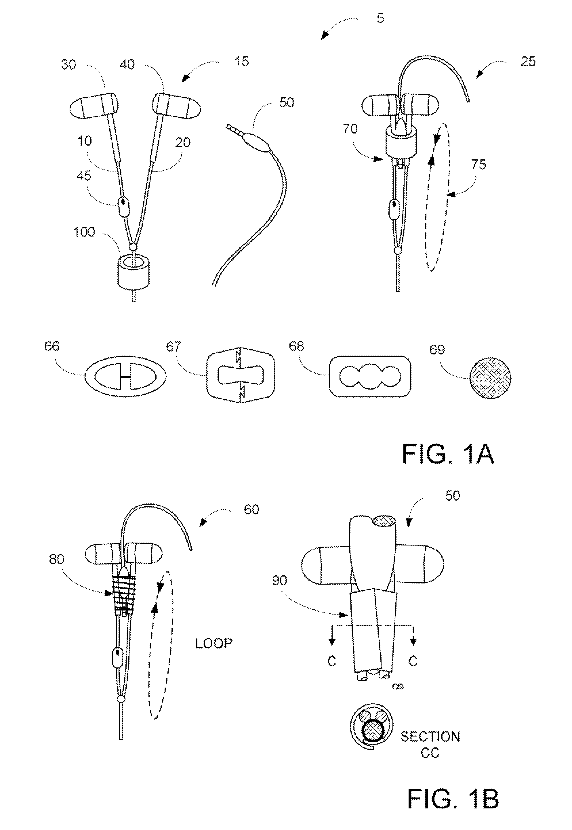 Headphone with restraint and methods