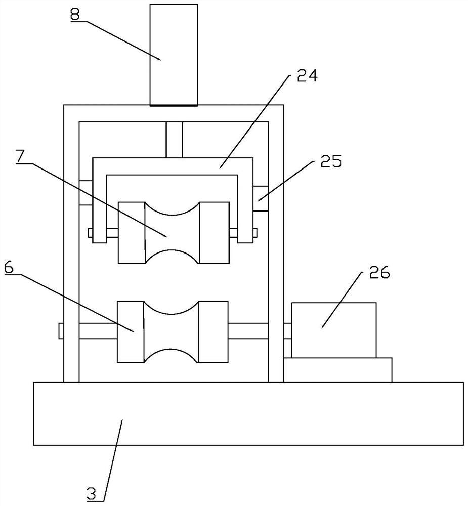 Wire drawing device for screw production