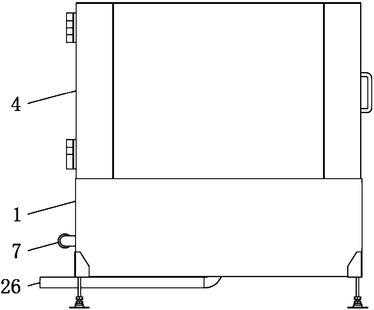 Metal part rotating wheel cleaning device of fire-fighting electrical equipment