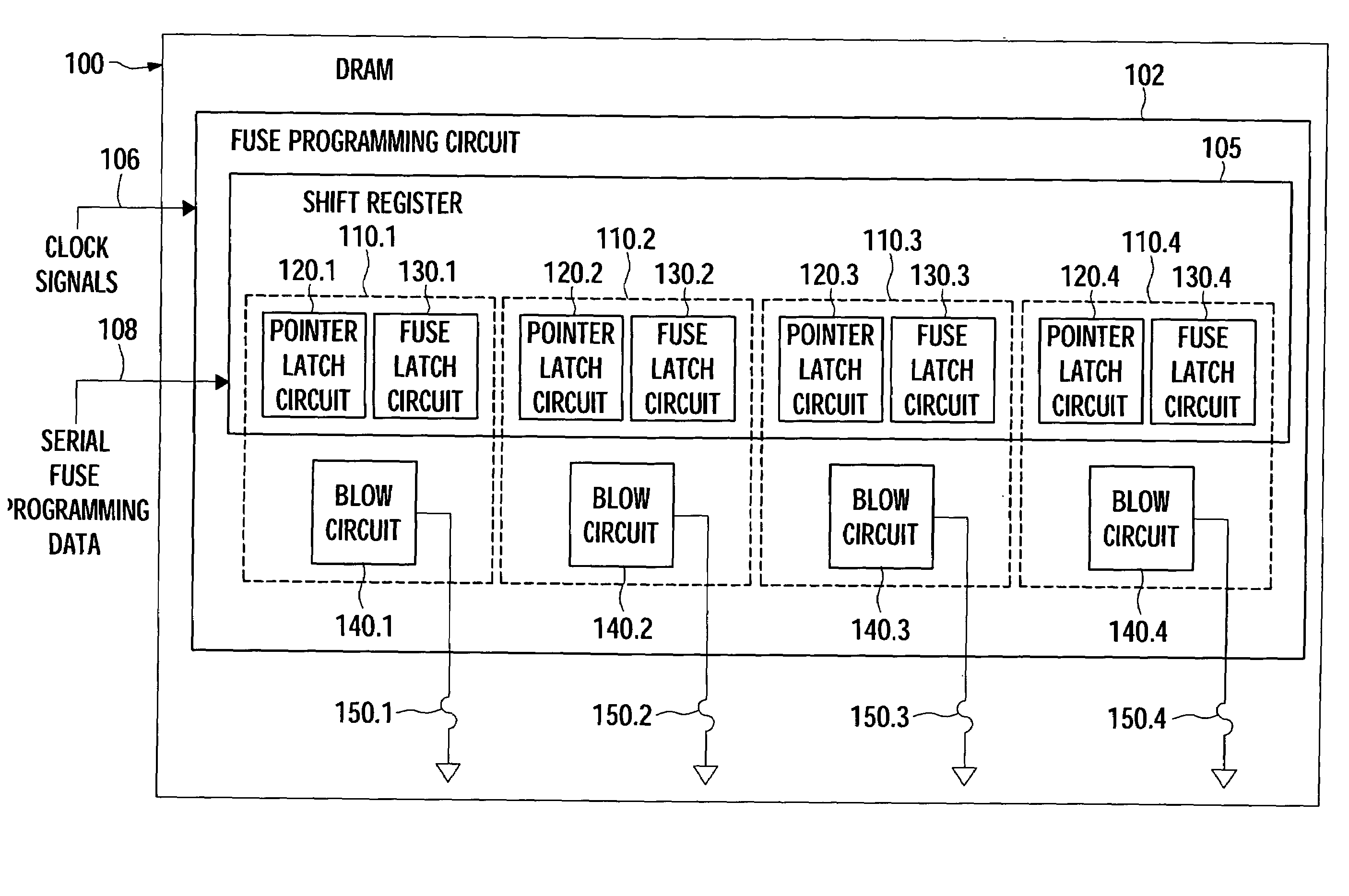 Externally clocked electrical fuse programming with asynchronous fuse selection