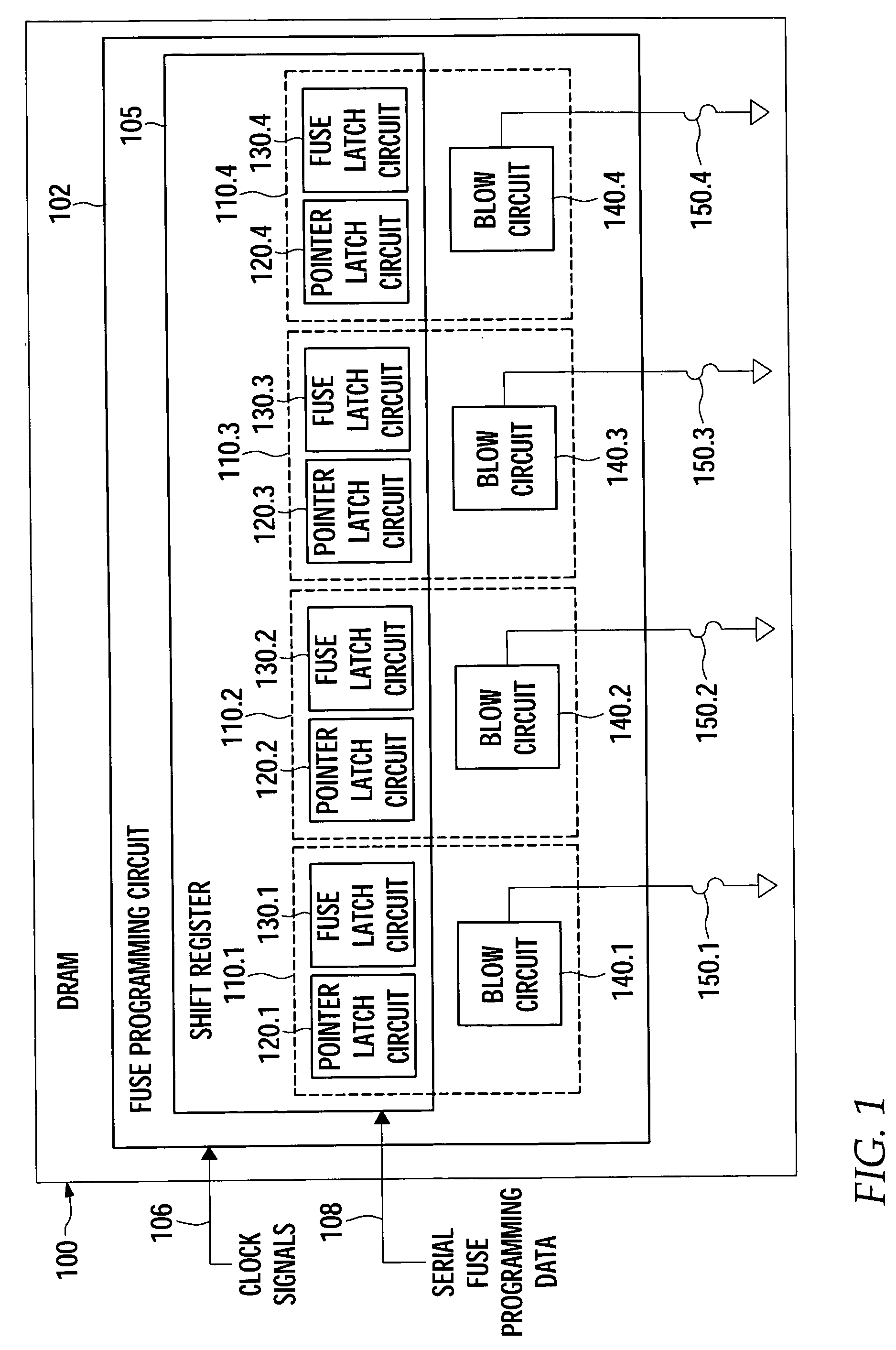 Externally clocked electrical fuse programming with asynchronous fuse selection
