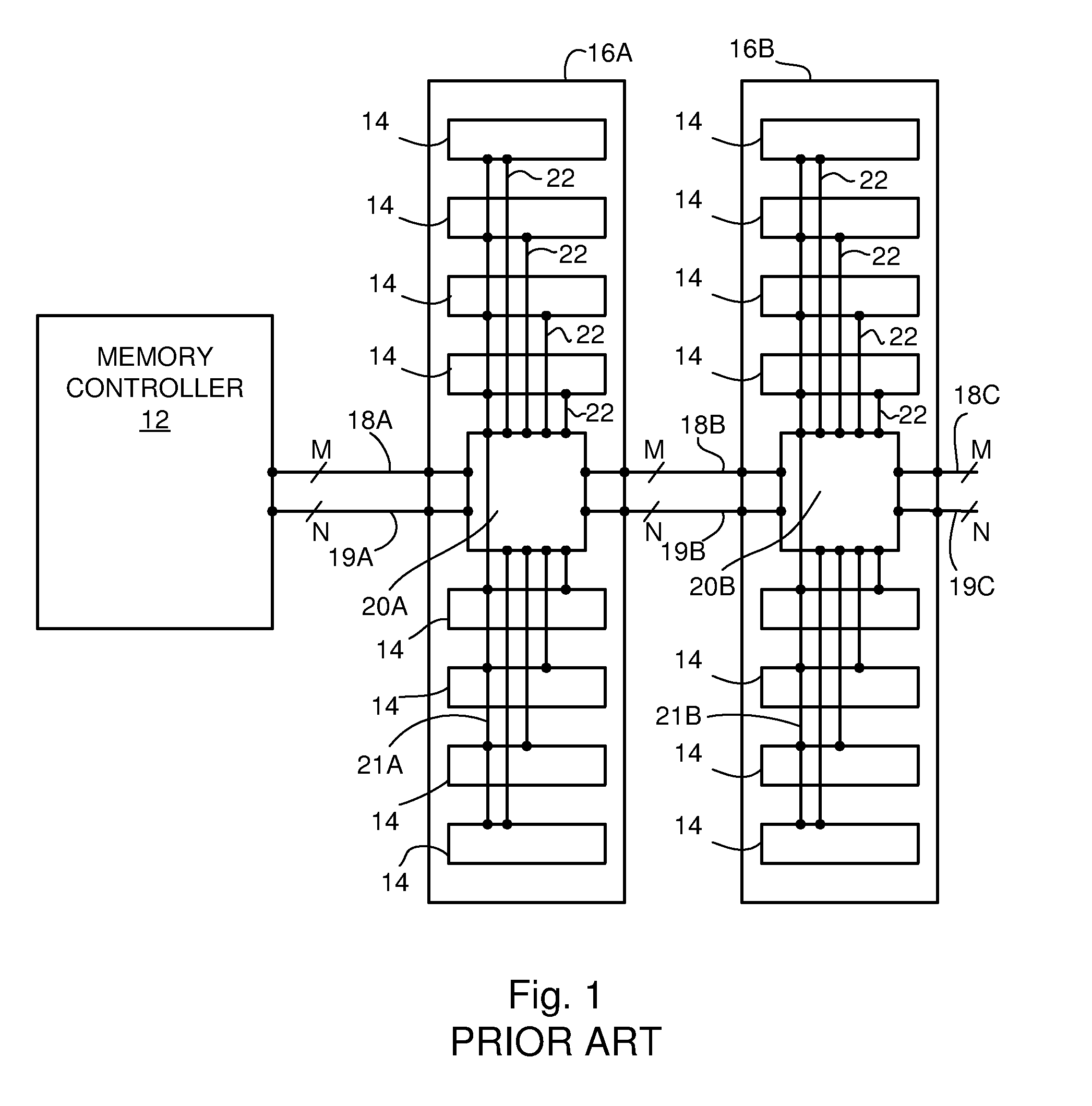 Memory Controller For Daisy Chained Memory Chips