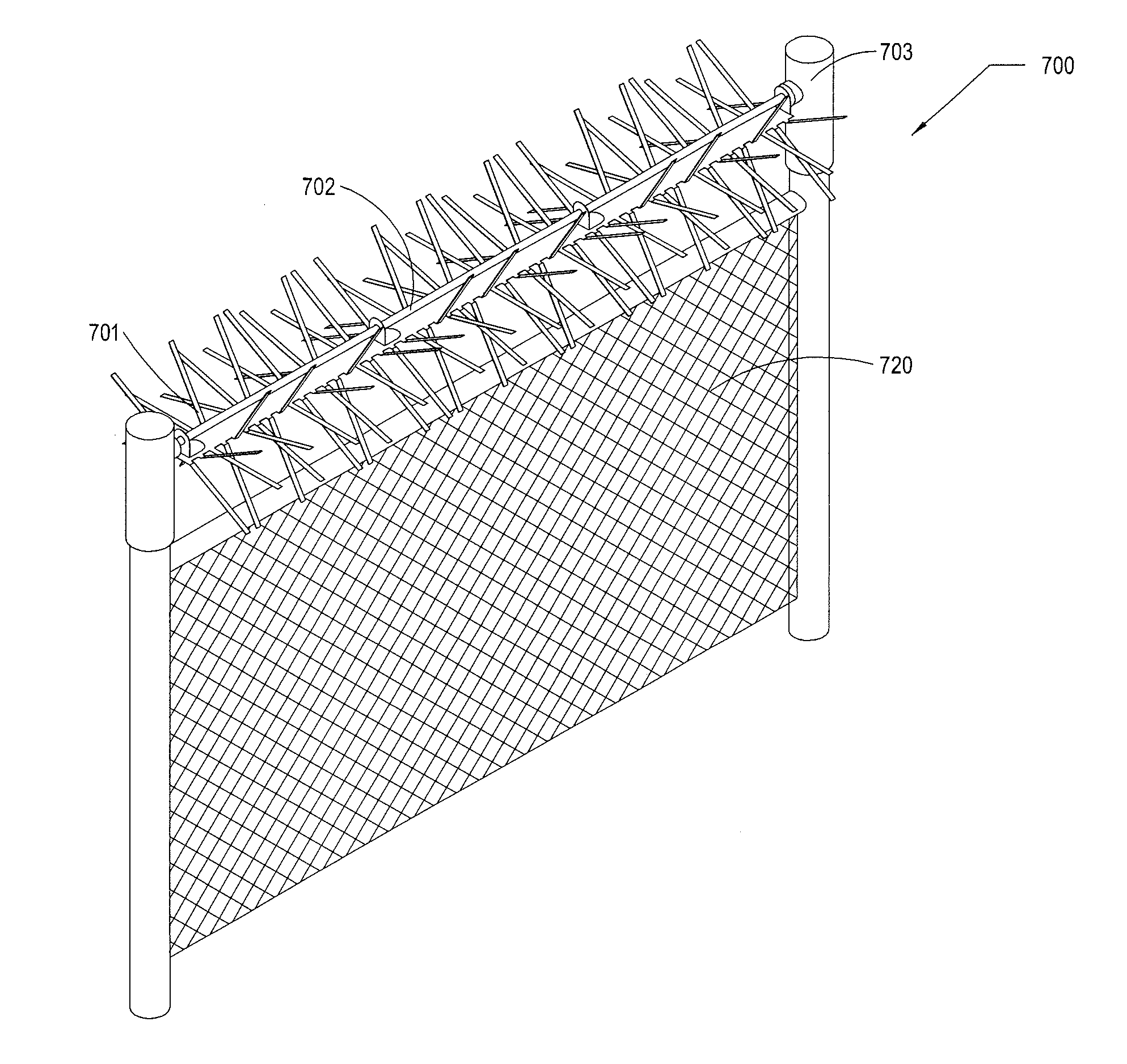 Configurable rotary security panel barrier